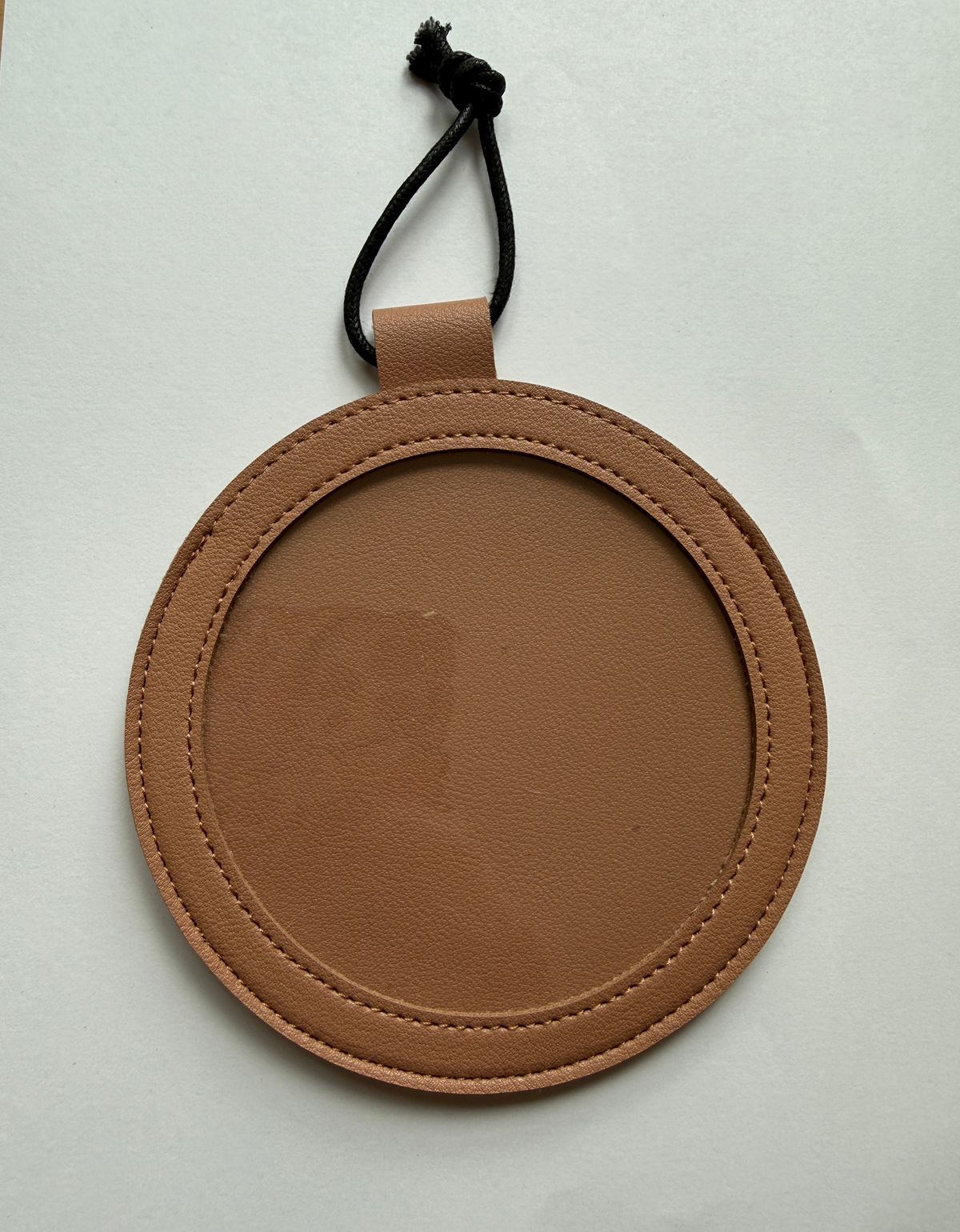*PRE-ORDER* 4" Faux Leather double sided Self-Finishing Ornament