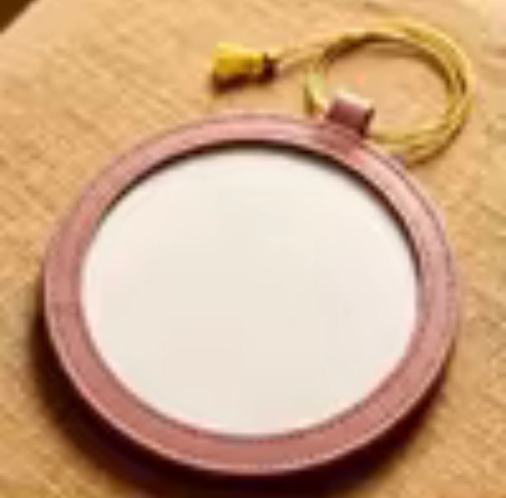 *PRE-ORDER* 4" Faux Leather 1 side Self-Finishing Ornament
