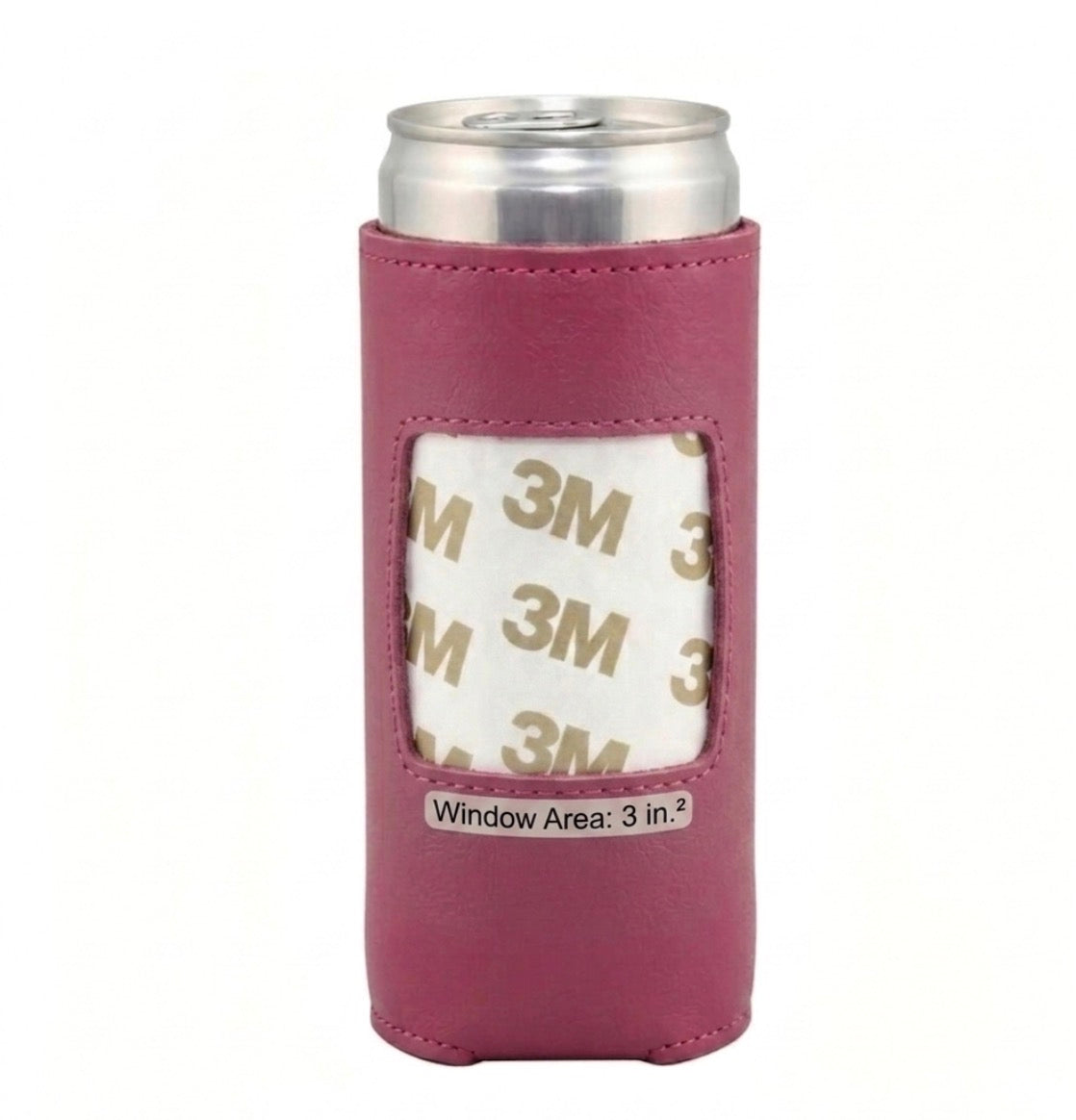 **COMING SOON* Genuine leather self finishing Slim Can Koozie (Copy)