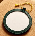 *PRE-ORDER* 4" Faux Leather 1 side Self-Finishing Ornament
