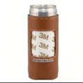 **COMING SOON* Genuine leather self finishing Slim Can Koozie (Copy)