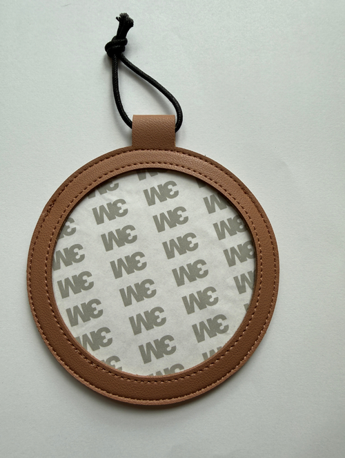 *PRE-ORDER* 4" Faux Leather double sided Self-Finishing Ornament